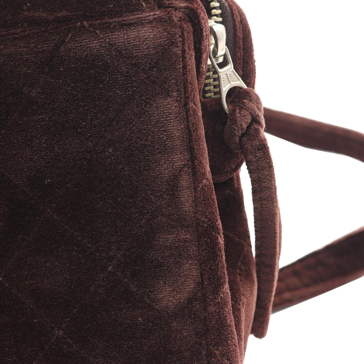 Chanel CC Quilted Jersey Backpack — Brown