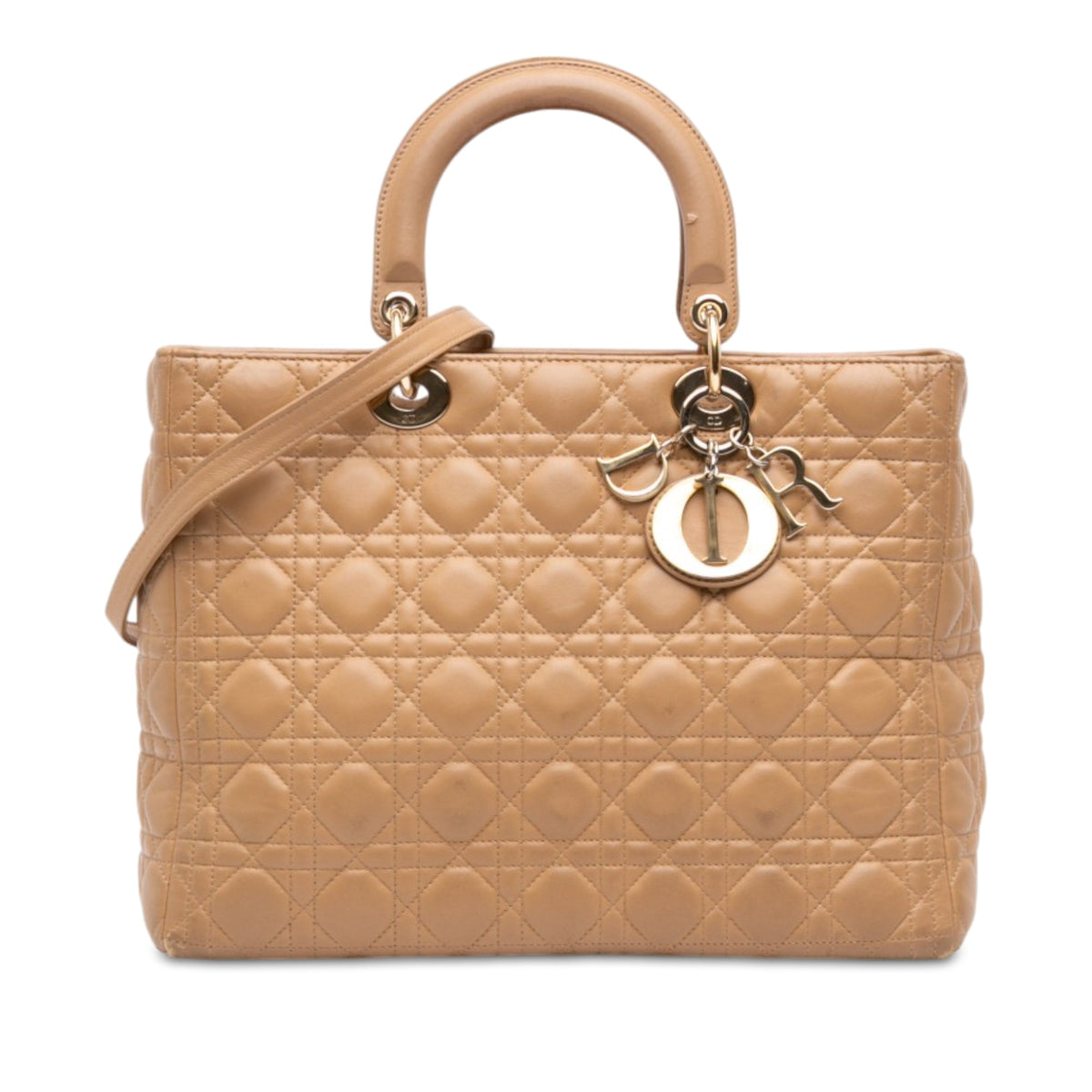 Dior Large Lambskin Cannage Lady Dior