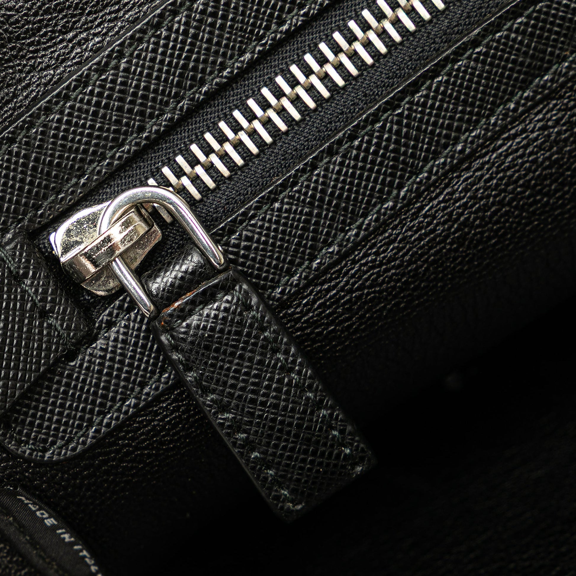 Prada Saffiano Portfolio Zip Clutch