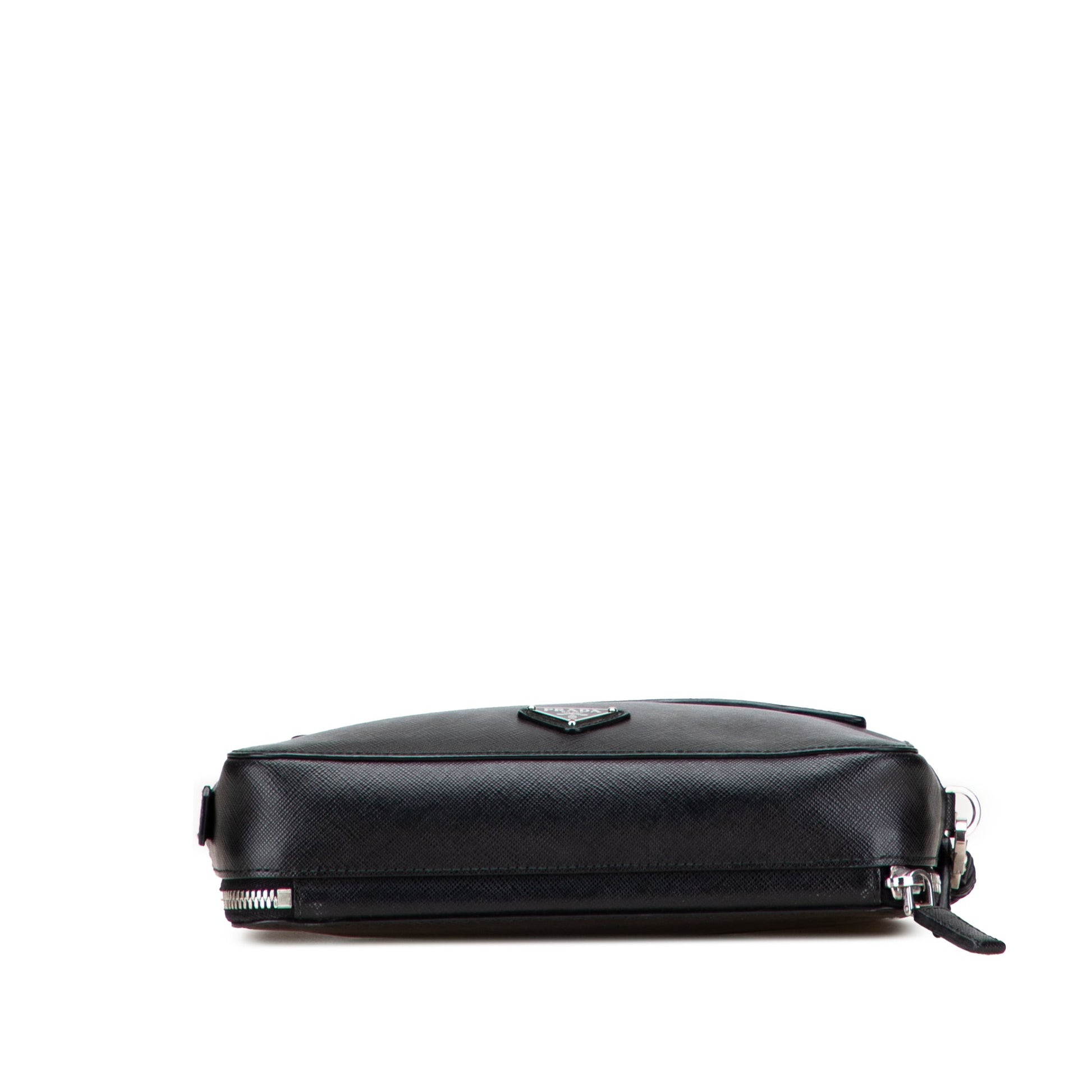 Prada Saffiano Portfolio Zip Clutch