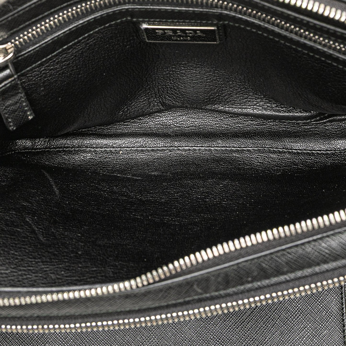 Prada Saffiano Portfolio Zip Clutch