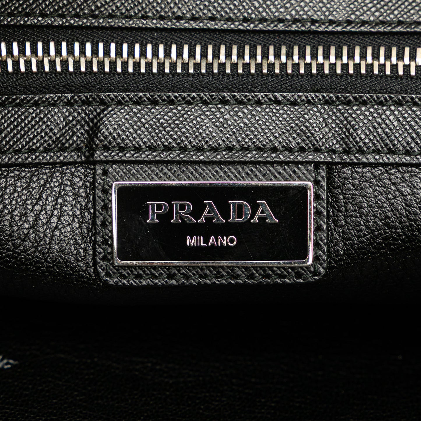 Prada Saffiano Portfolio Zip Clutch