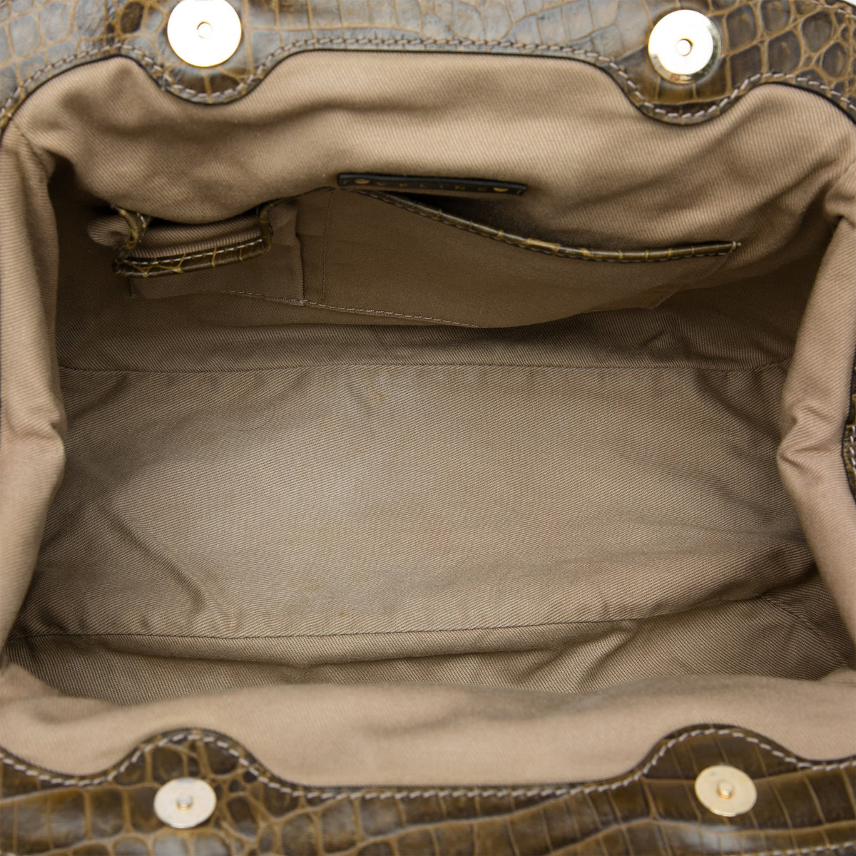 Celine Macadam Canvas Tassel Frame Satchel
