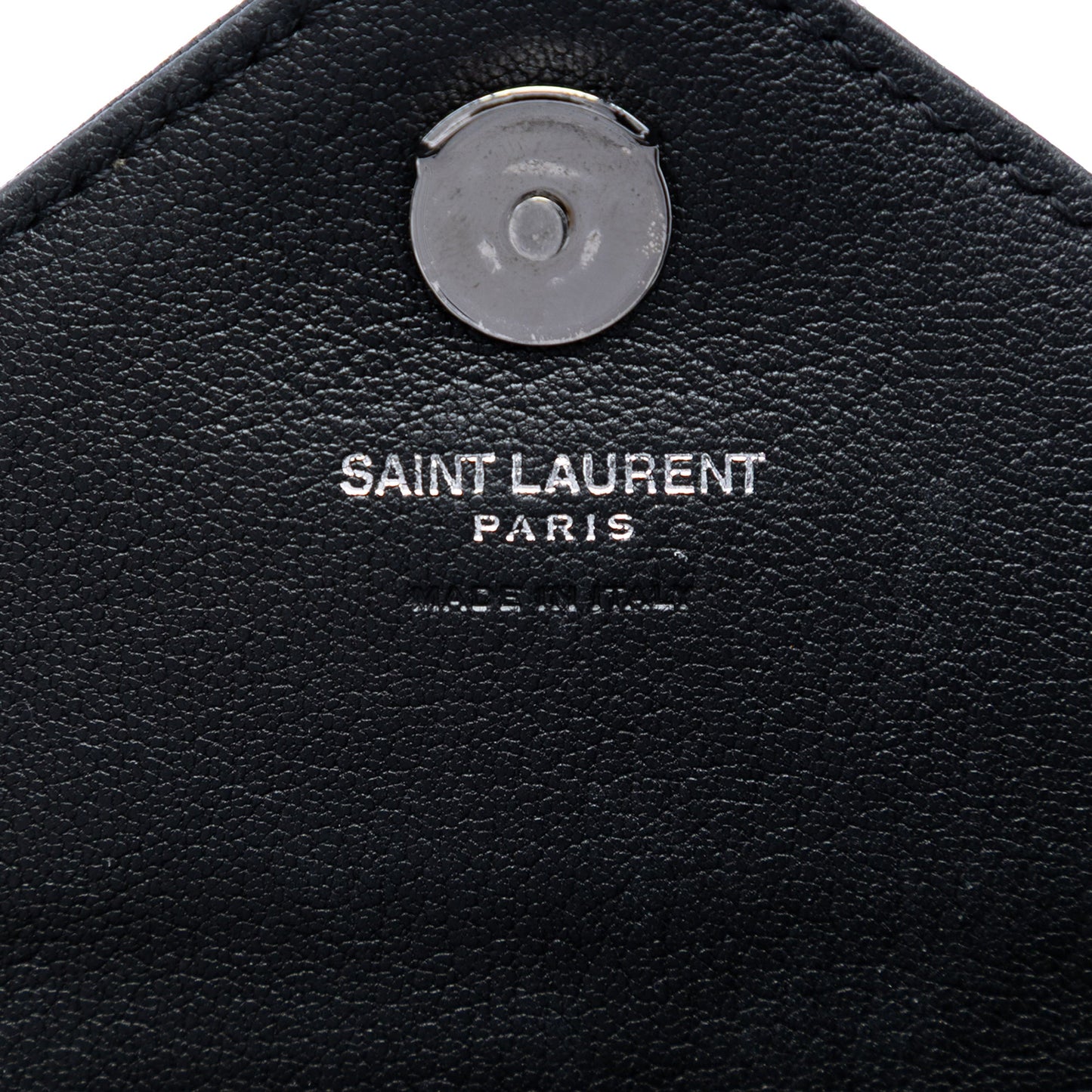 Saint Laurent Mini Chevron Sheepskin Monogram College Satchel