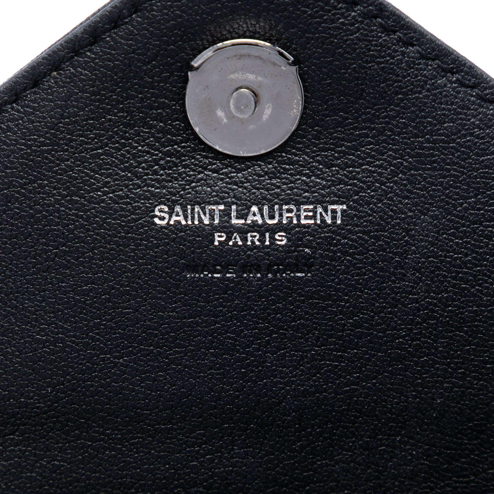 Saint Laurent Mini Chevron Sheepskin Monogram College Satchel