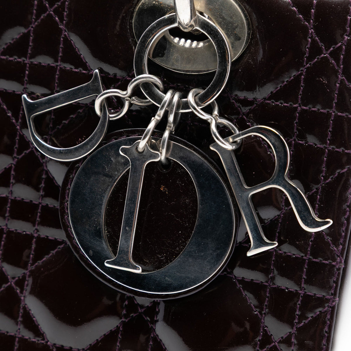 Dior Medium Patent Cannage Lady Dior