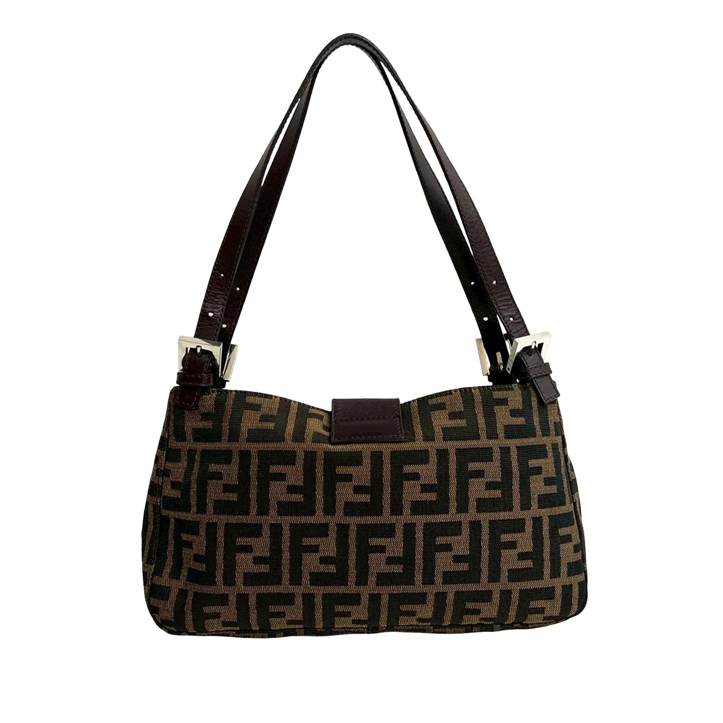 Fendi Zucca Canvas Shoulder Bag