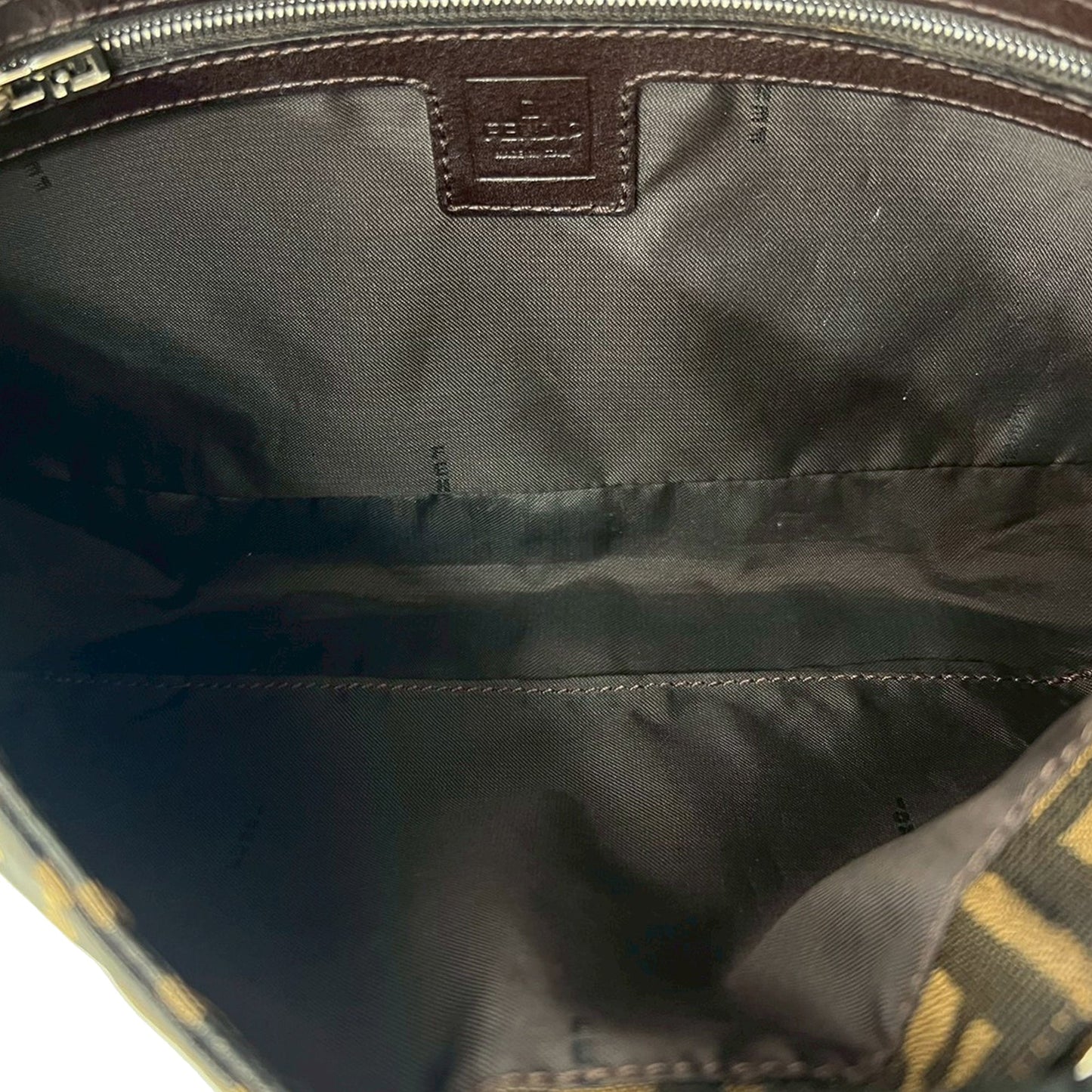 Fendi Zucca Canvas Shoulder Bag