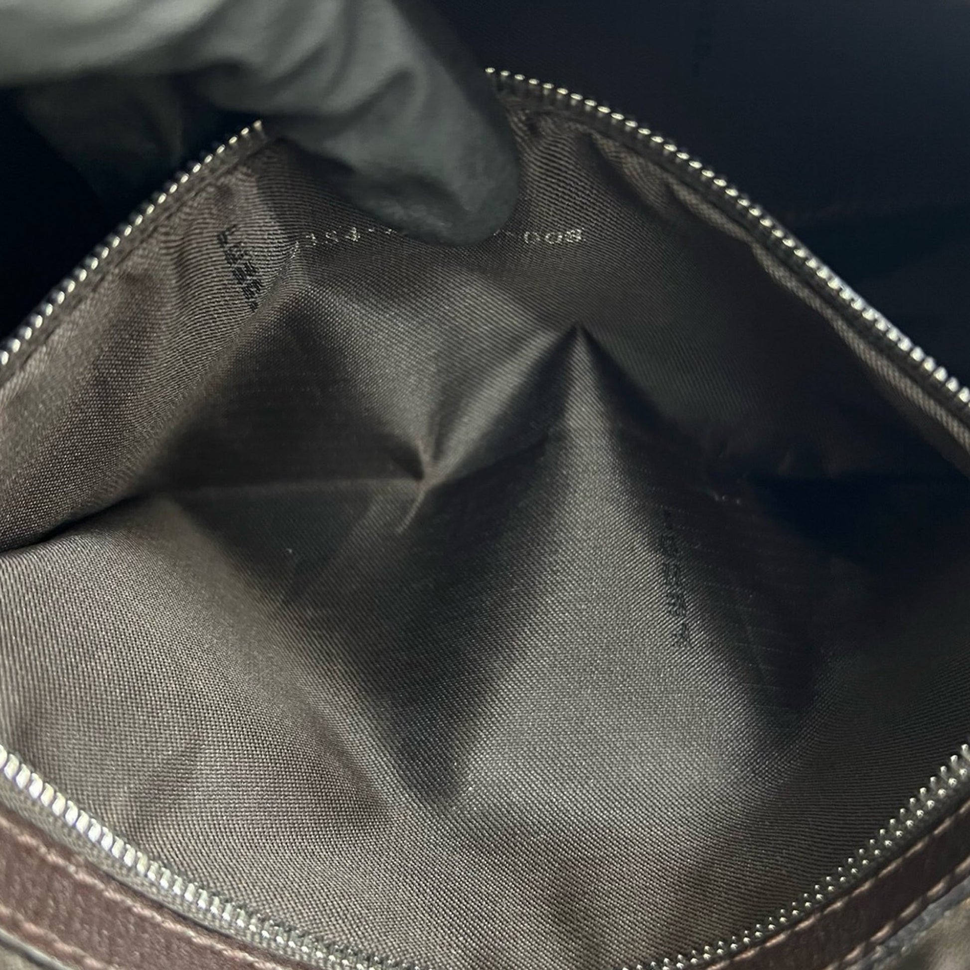 Fendi Zucca Canvas Shoulder Bag