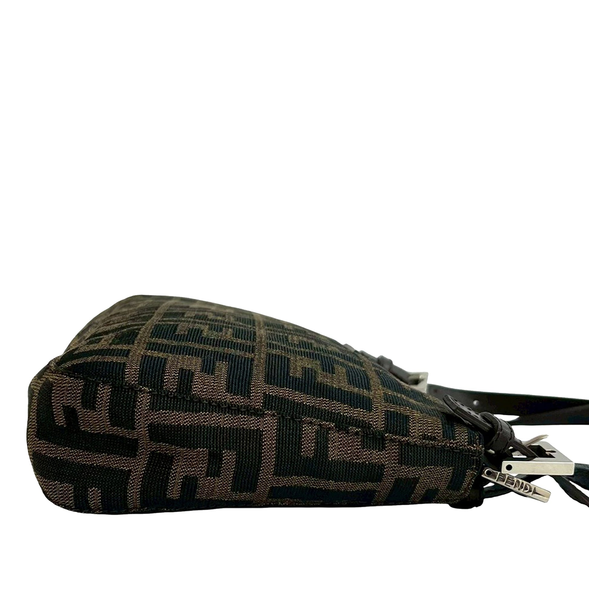 Fendi Zucca Canvas Shoulder Bag