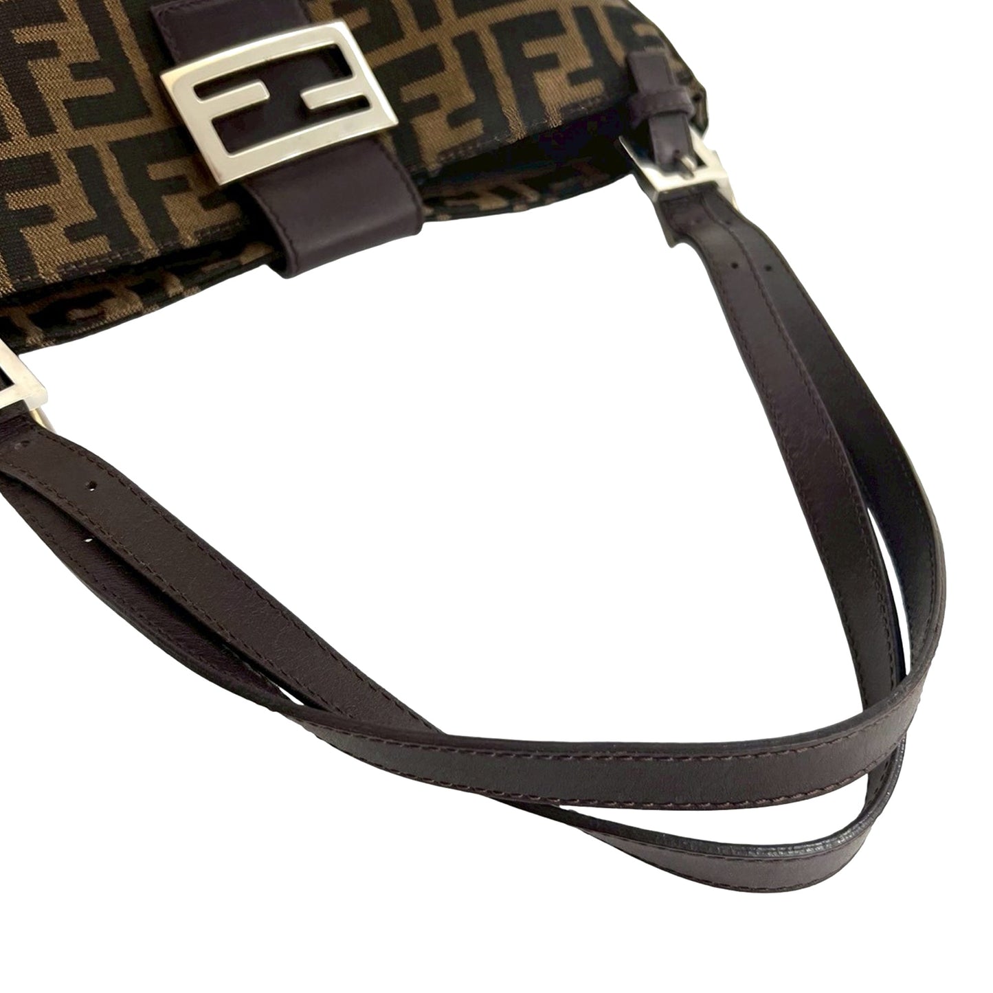 Fendi Zucca Canvas Shoulder Bag