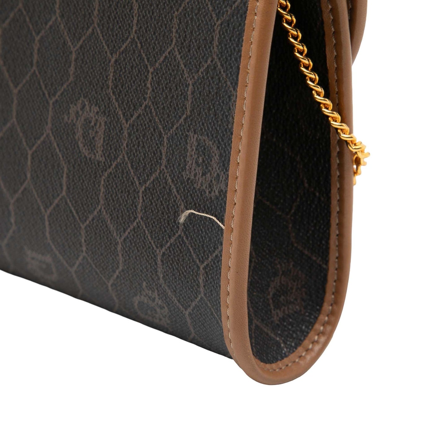 Dior Honeycomb Coated Canvas Chain Flap Crossbody
