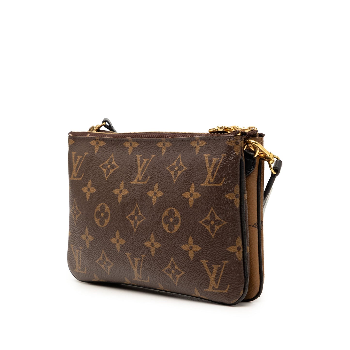 Louis Vuitton Monogram Giant Reverse Double Zip Pochette