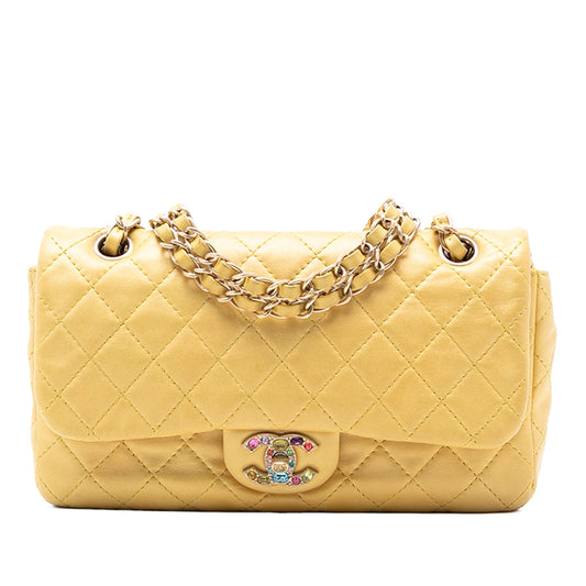 Chanel Medium Classic Lambskin Precious Jewel Single Flap