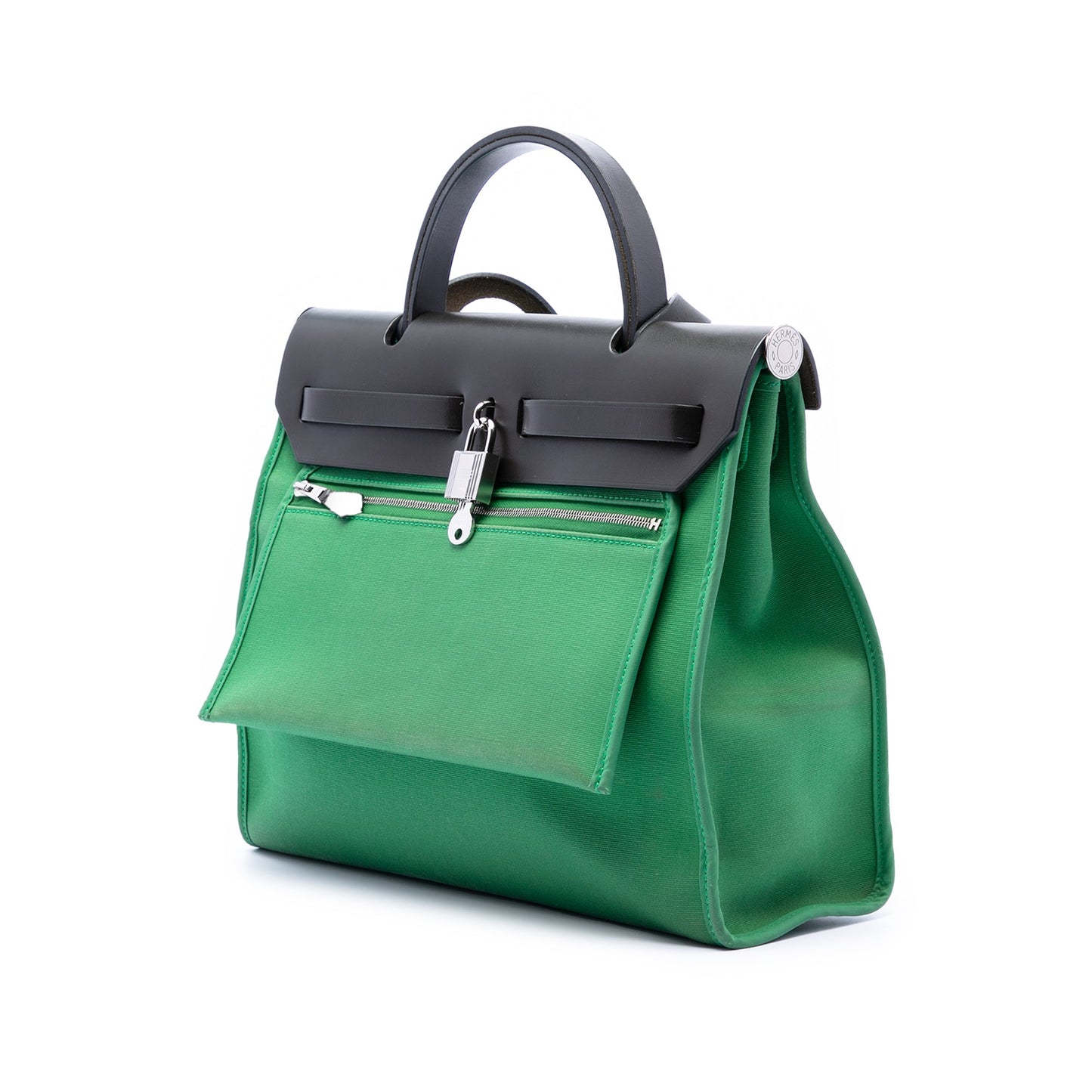 Hermès Military Toile and Vache Hunter Herbag Zip 31
