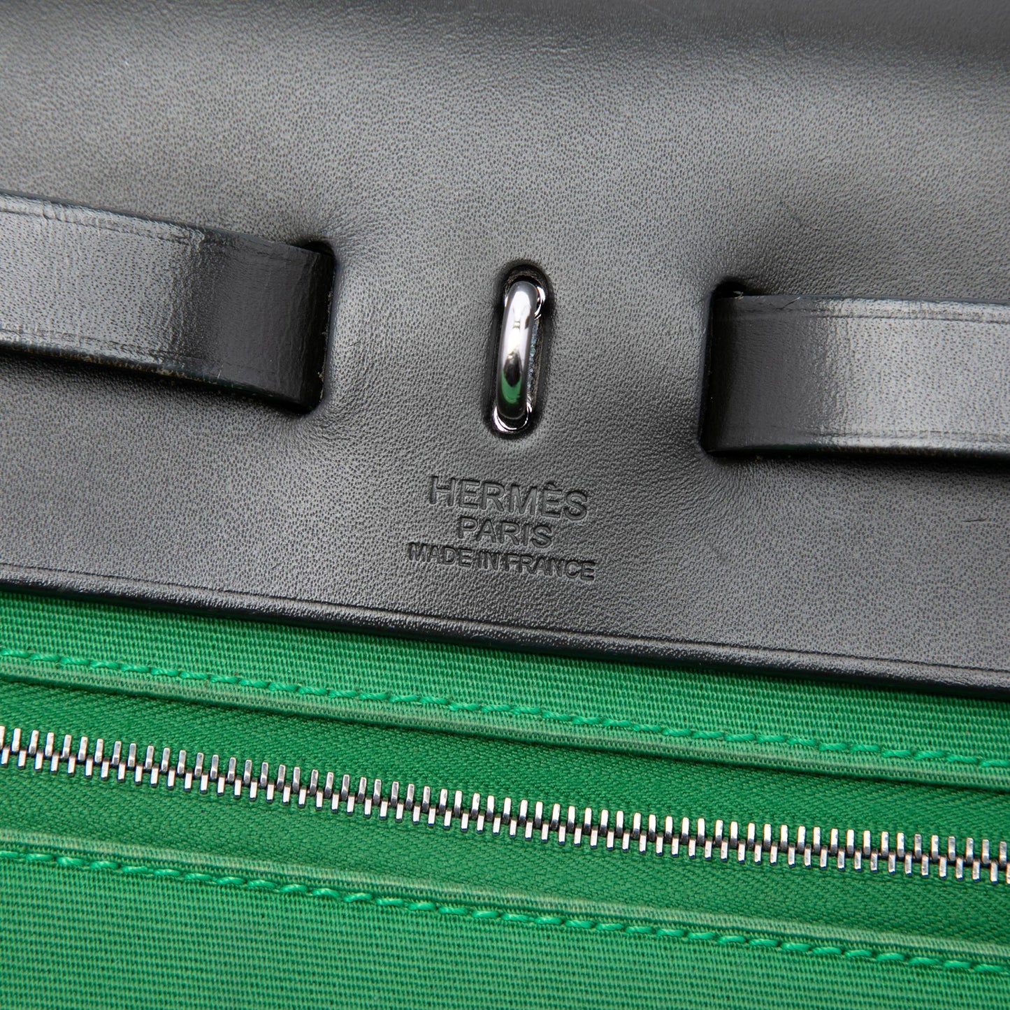 Hermès Military Toile and Vache Hunter Herbag Zip 31