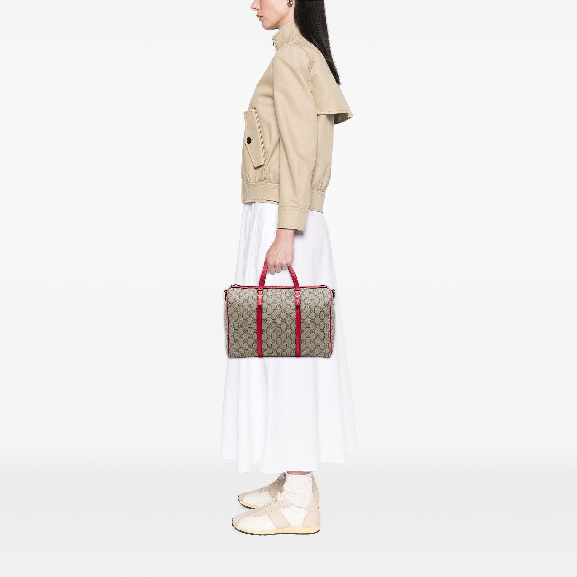 Gucci Medium GG Supreme Nice Boston Bag