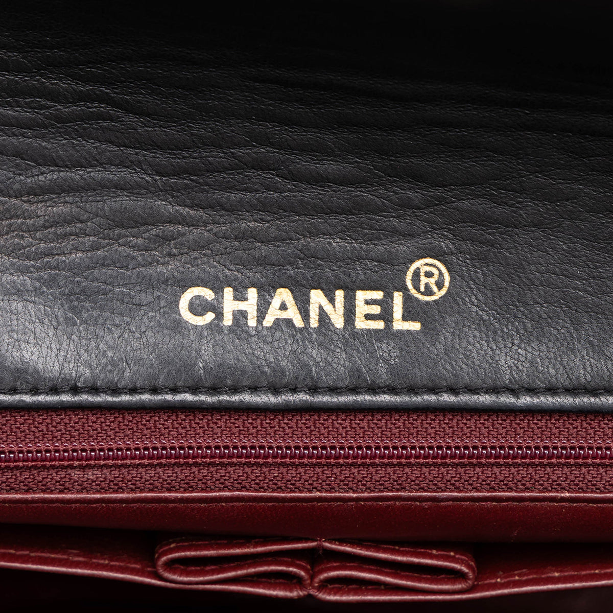 Chanel CC Quilted Lambskin Full Single Flap — Black