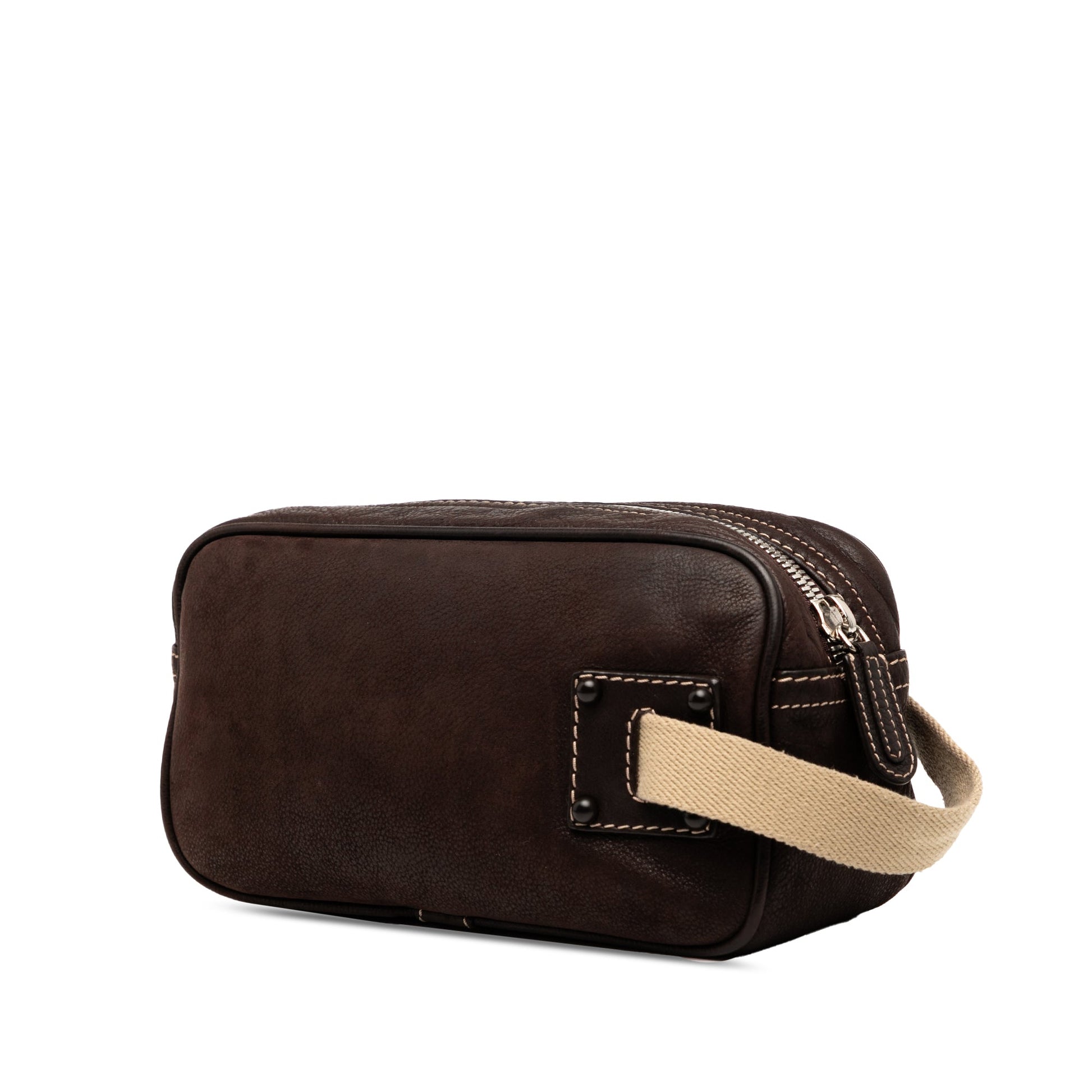LOEWE Nubuck Anagram Clutch