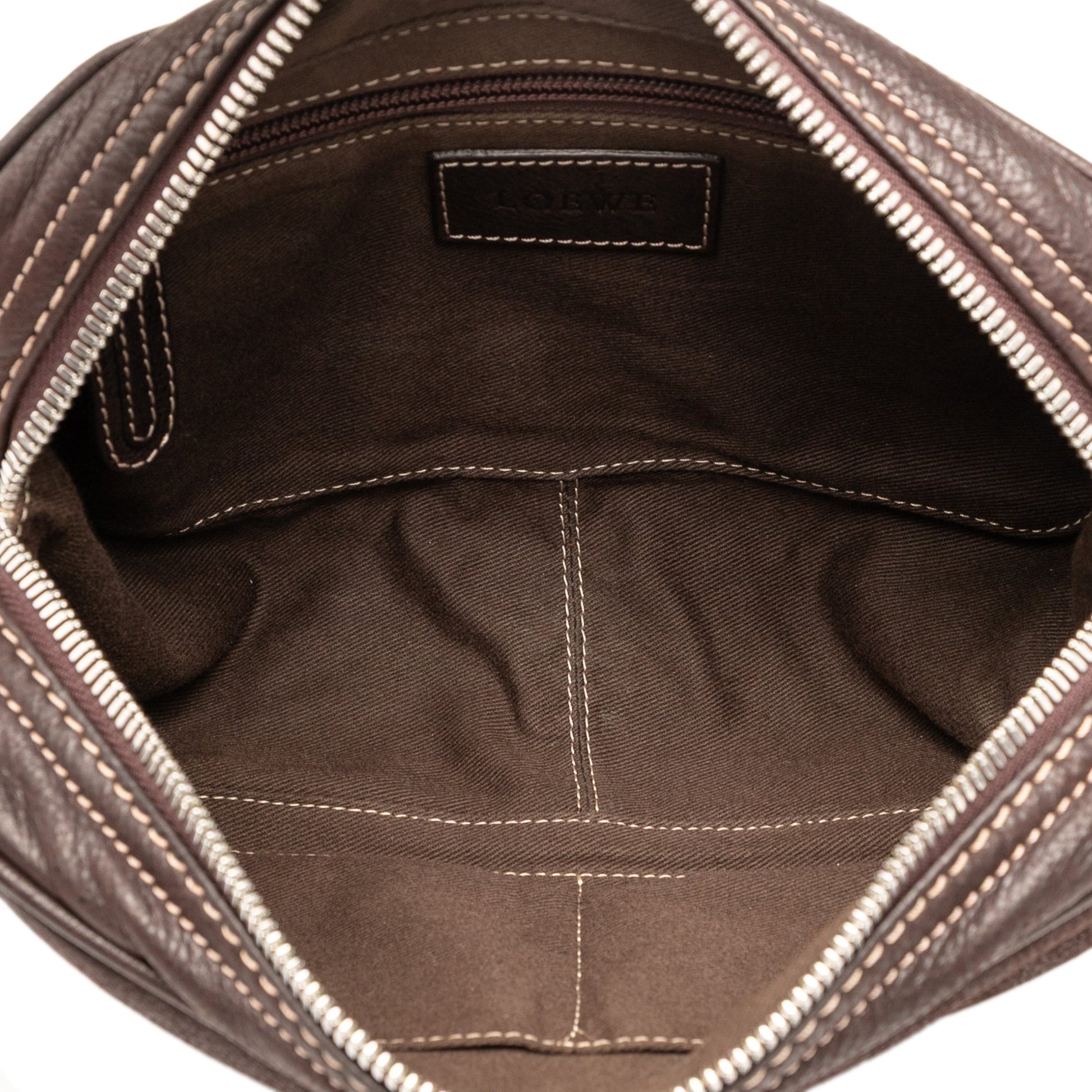 LOEWE Nubuck Anagram Clutch