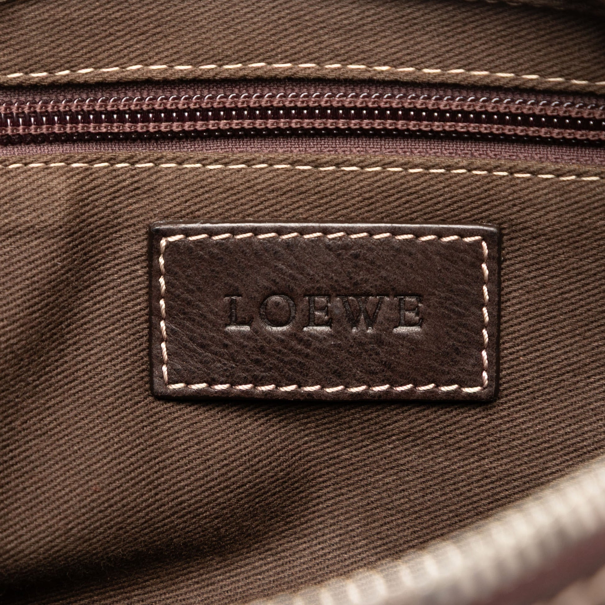 LOEWE Nubuck Anagram Clutch