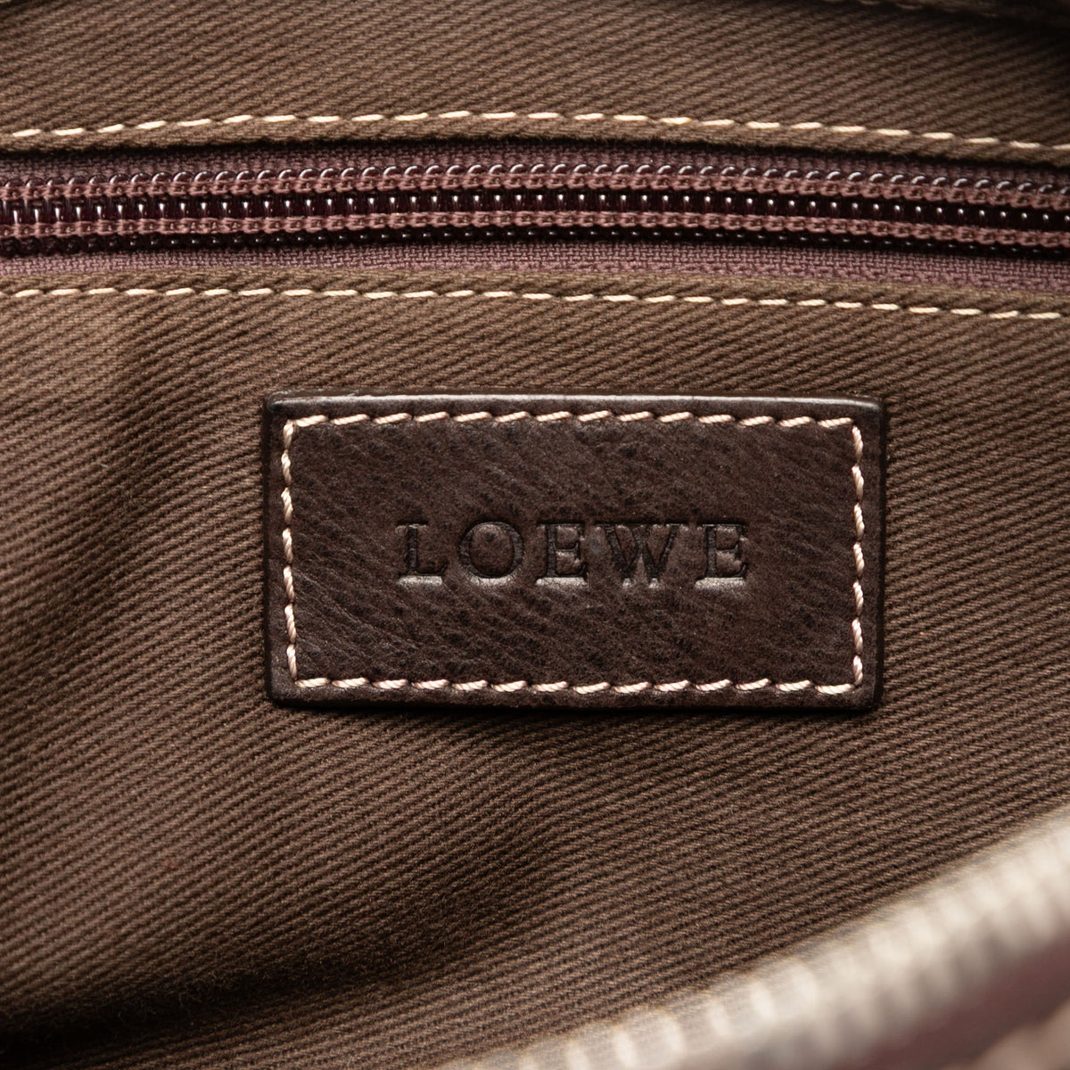 LOEWE Nubuck Anagram Clutch