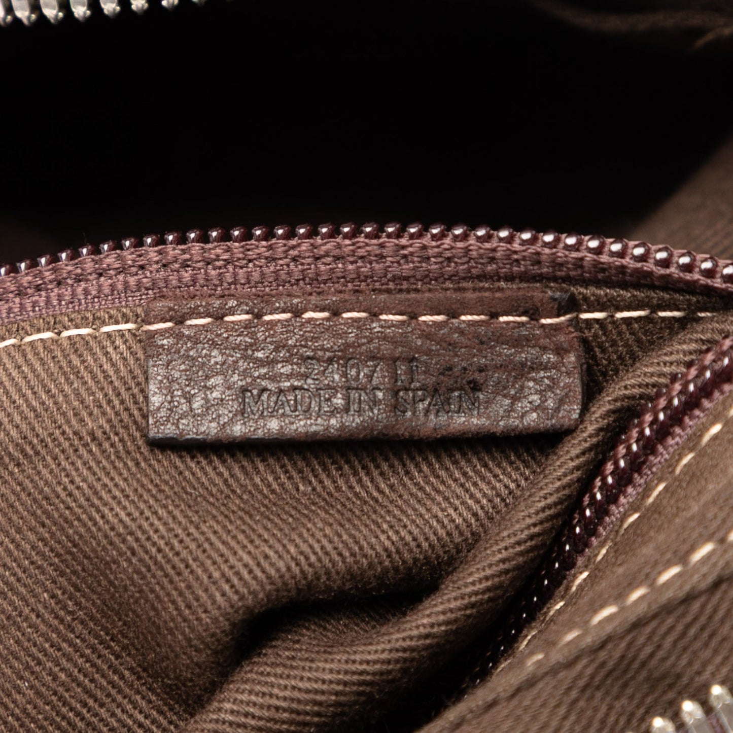 LOEWE Nubuck Anagram Clutch