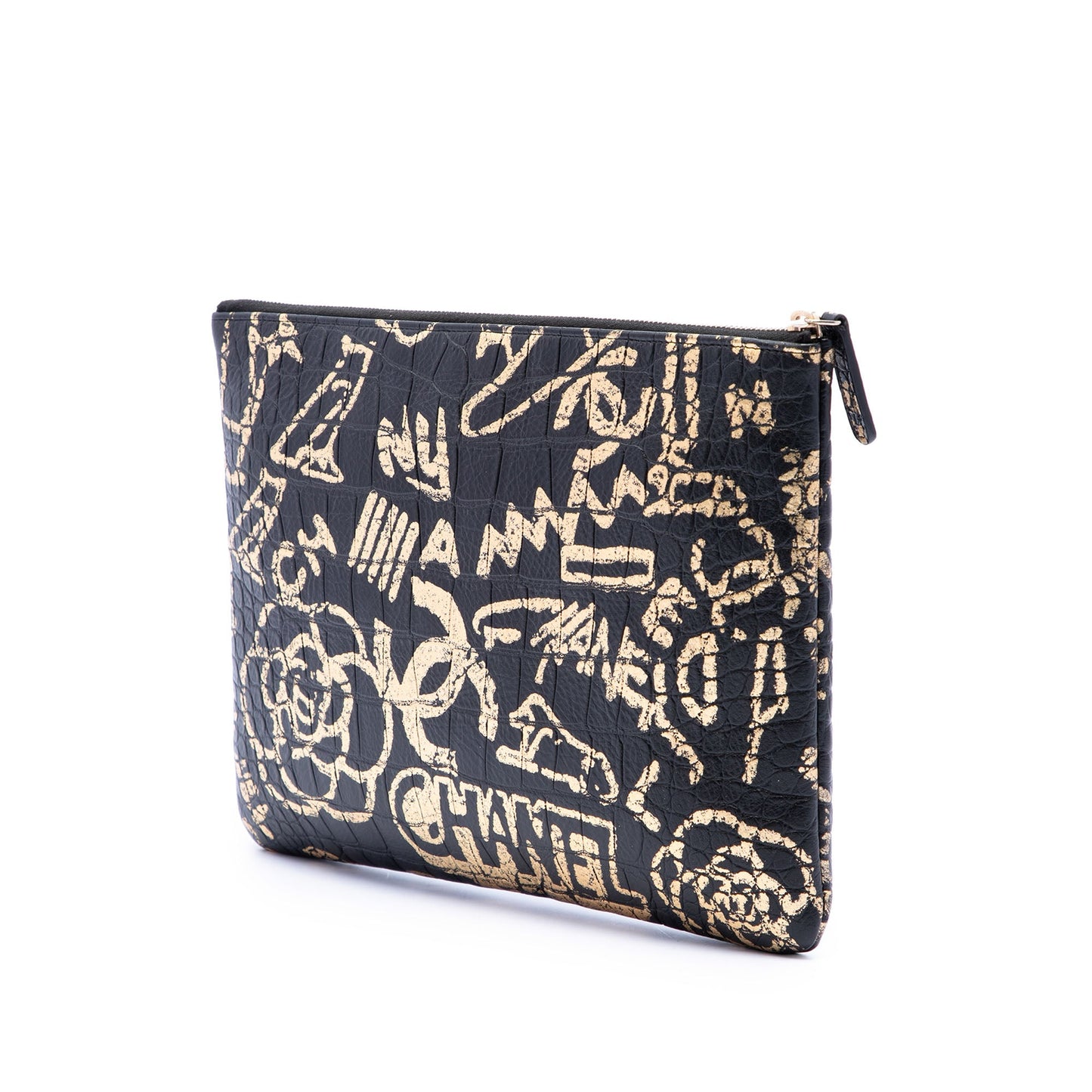 Chanel Crocodile Embossed Calfskin Cocodile Graffiti 2.55 Reissue Clutch