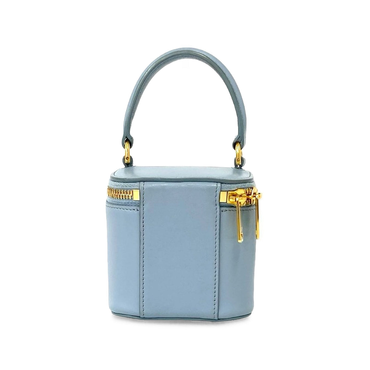 Celine Small Calfskin Cuir Triomphe Box Bag — Blue