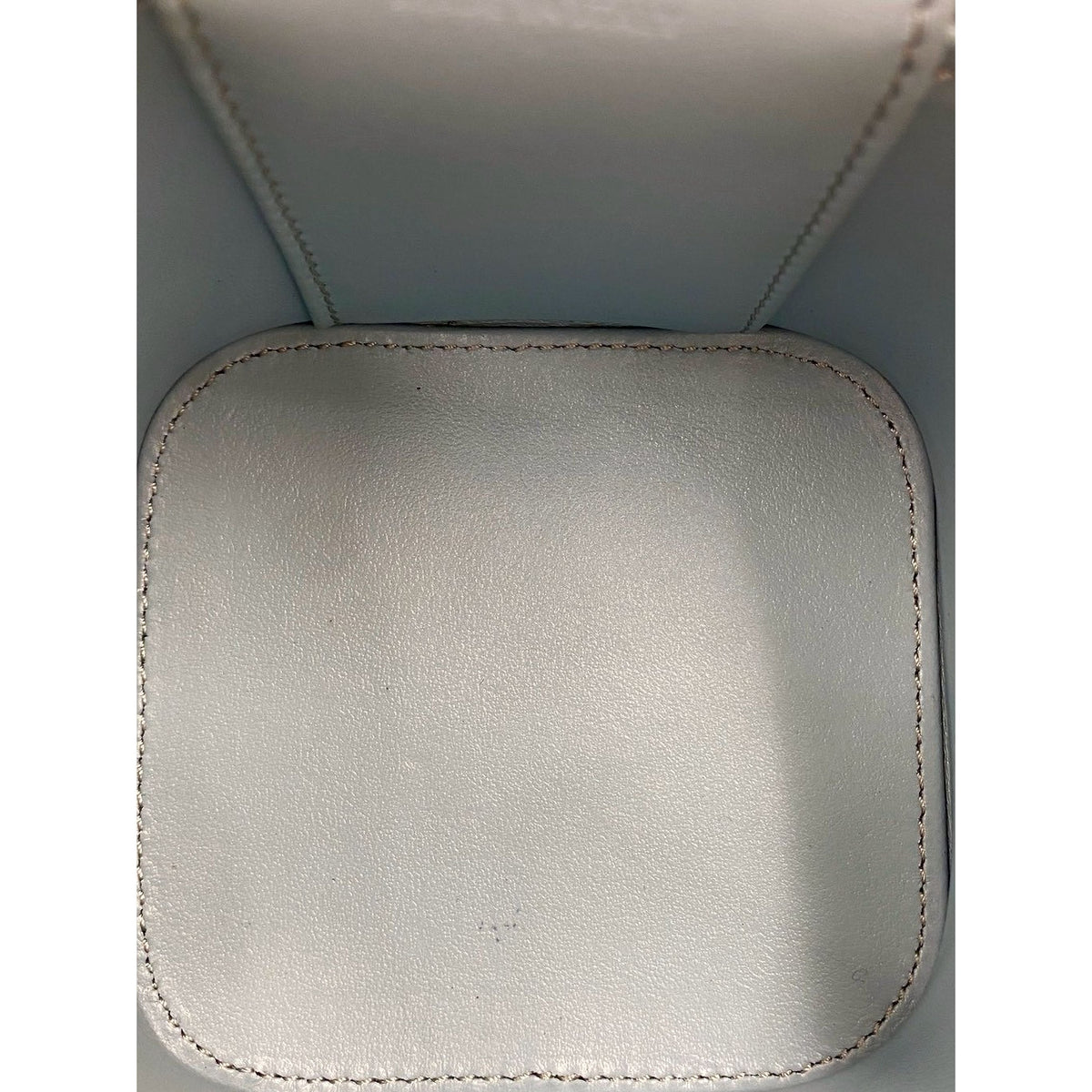Celine Small Calfskin Cuir Triomphe Box Bag — Blue
