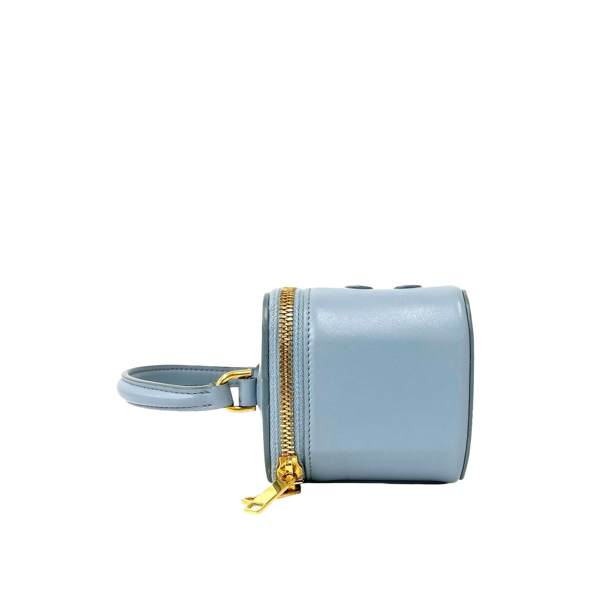 Celine Small Calfskin Cuir Triomphe Box Bag — Blue