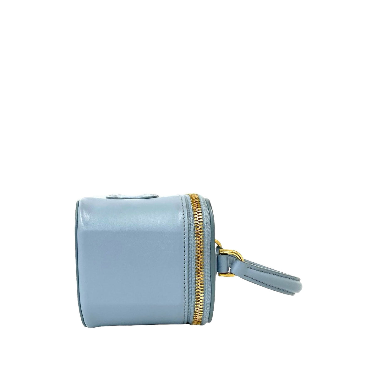 Celine Small Calfskin Cuir Triomphe Box Bag — Blue
