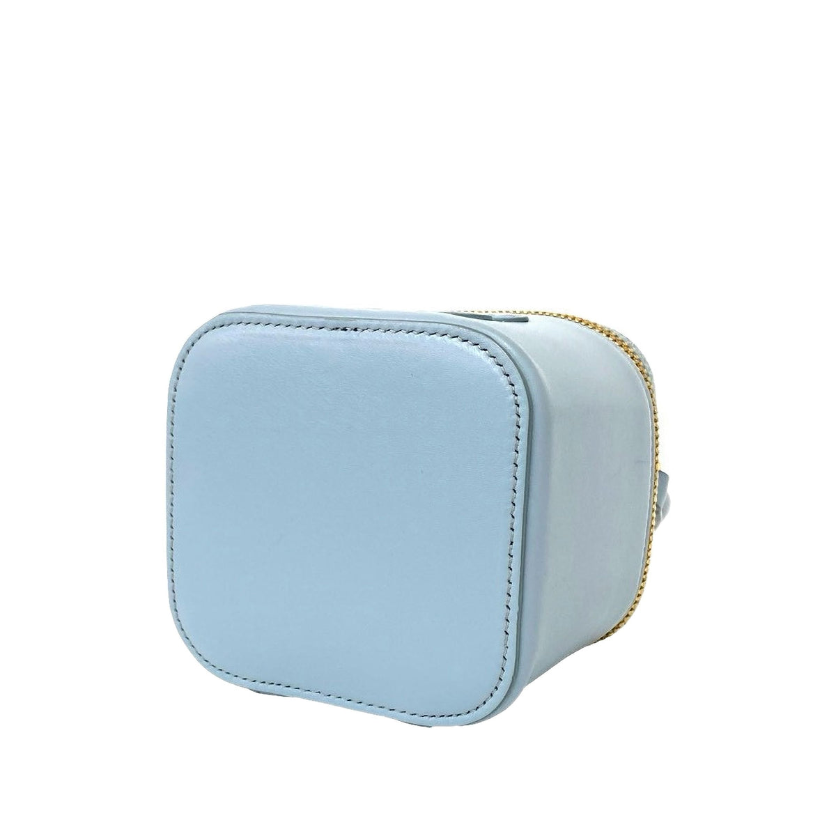Celine Small Calfskin Cuir Triomphe Box Bag — Blue