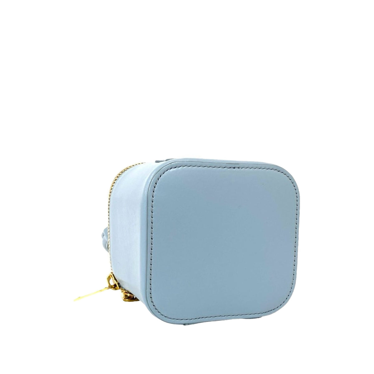 Celine Small Calfskin Cuir Triomphe Box Bag — Blue