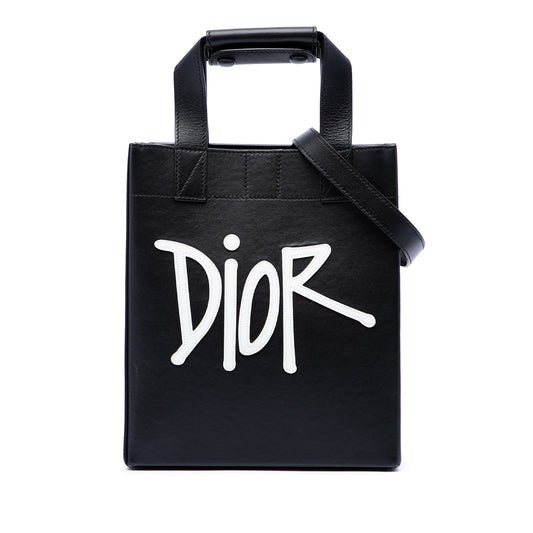 Dior Stussy Small Logo Applique Tote