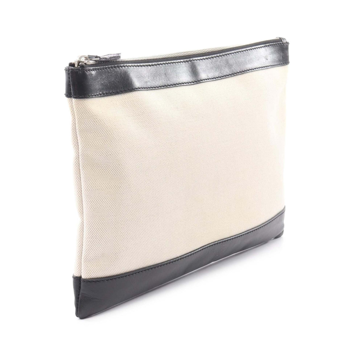 Balenciaga Canvas Navy Clip Clutch M