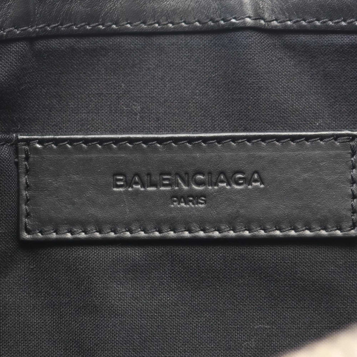 Balenciaga Canvas Navy Clip Clutch M