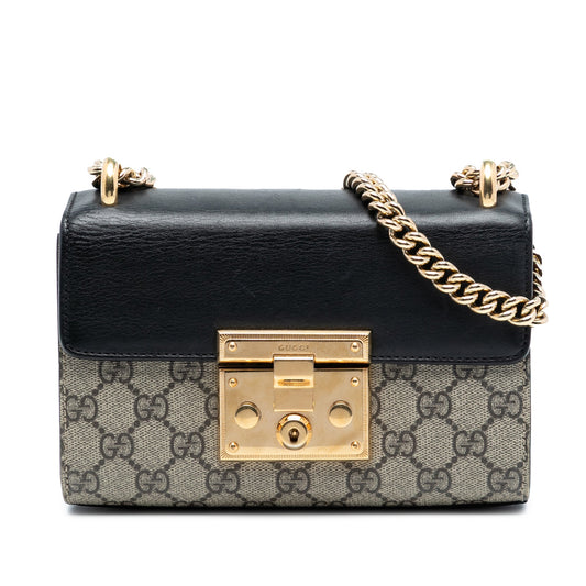 Gucci Small GG Supreme Padlock Crossbody