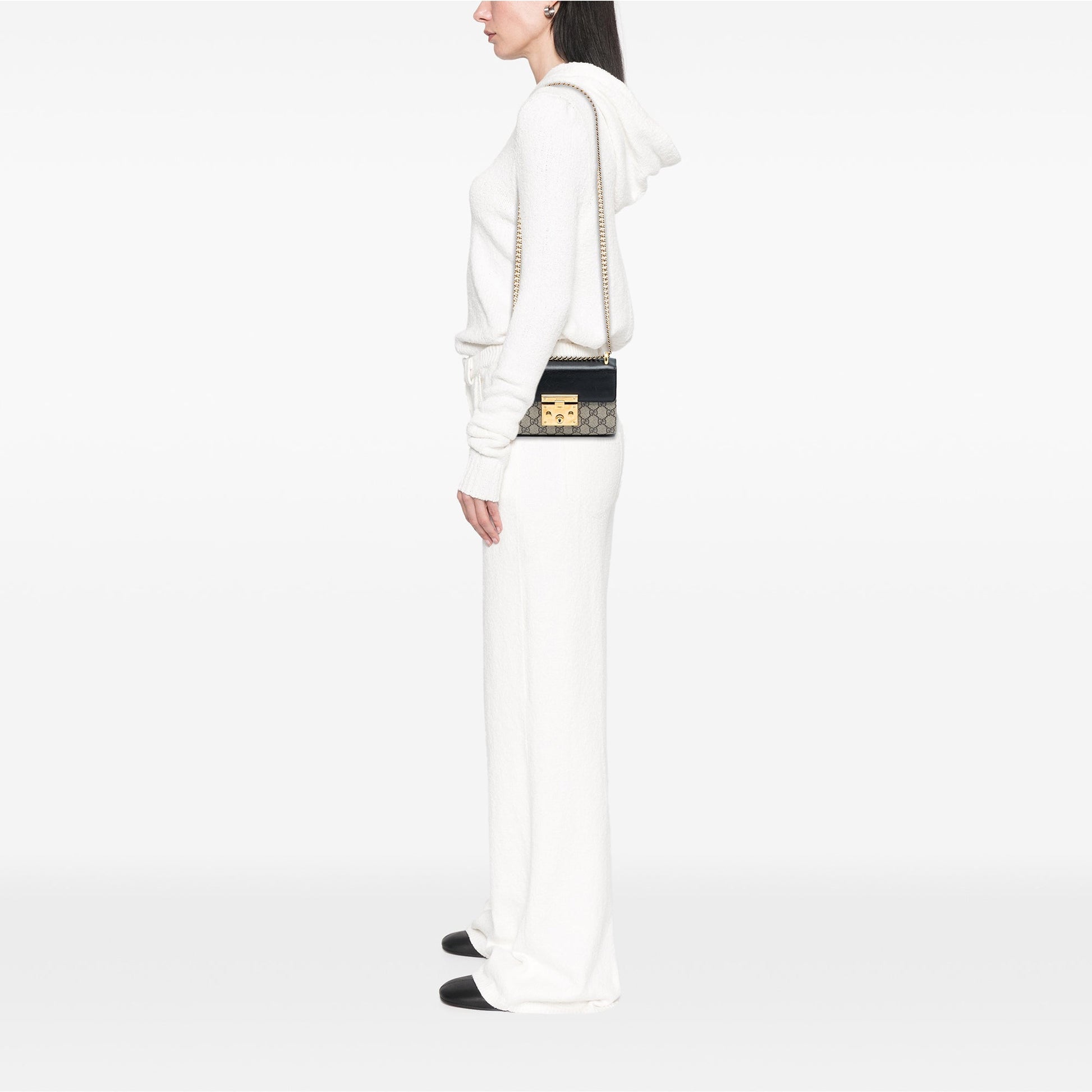 Gucci Small GG Supreme Padlock Crossbody
