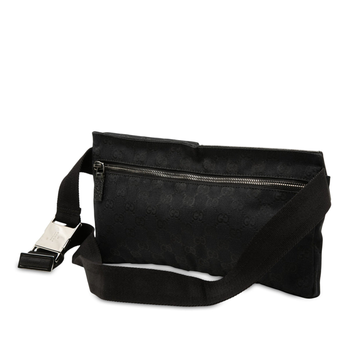 Gucci GG Canvas Double Pocket Belt Bag