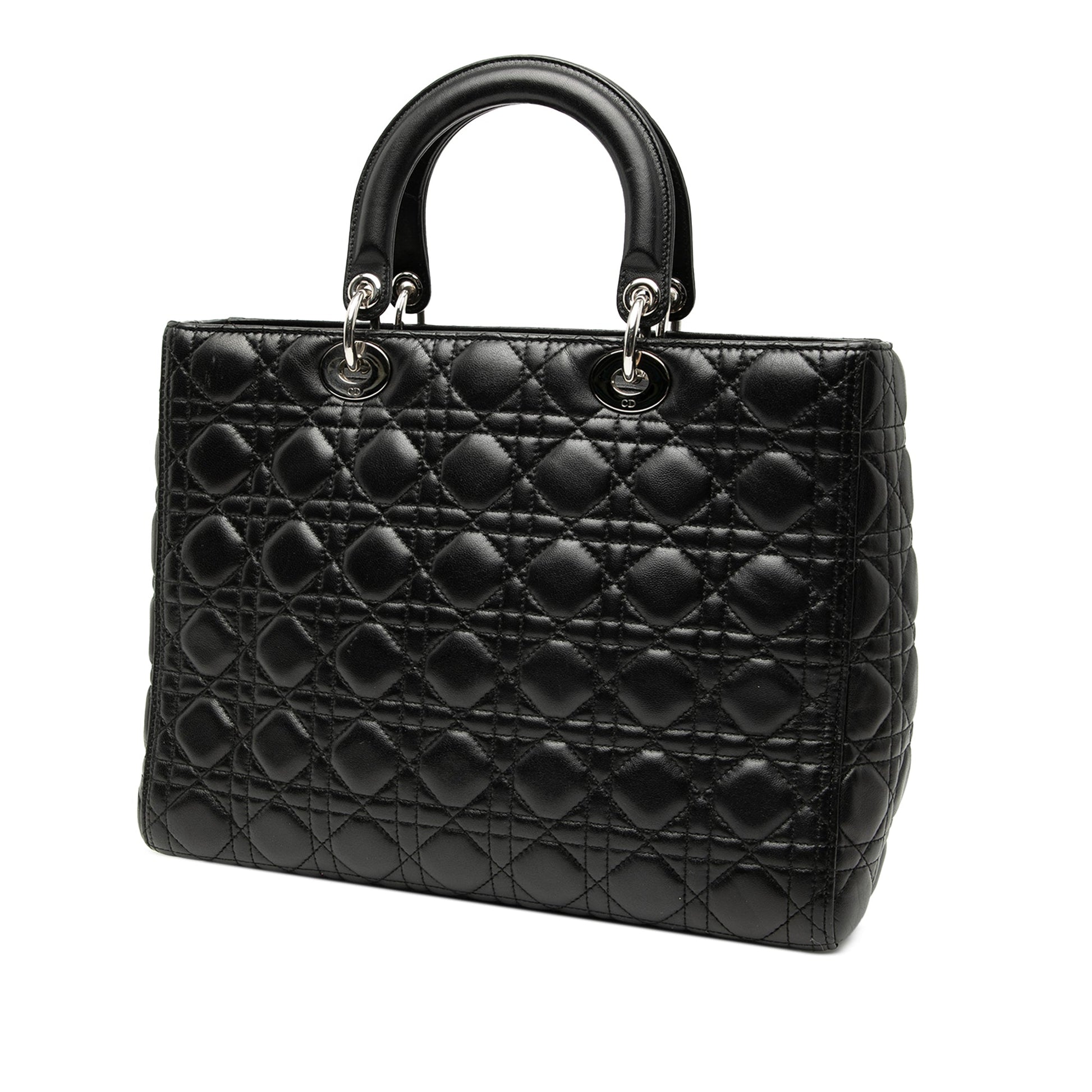 Dior Large Lambskin Cannage Lady Dior