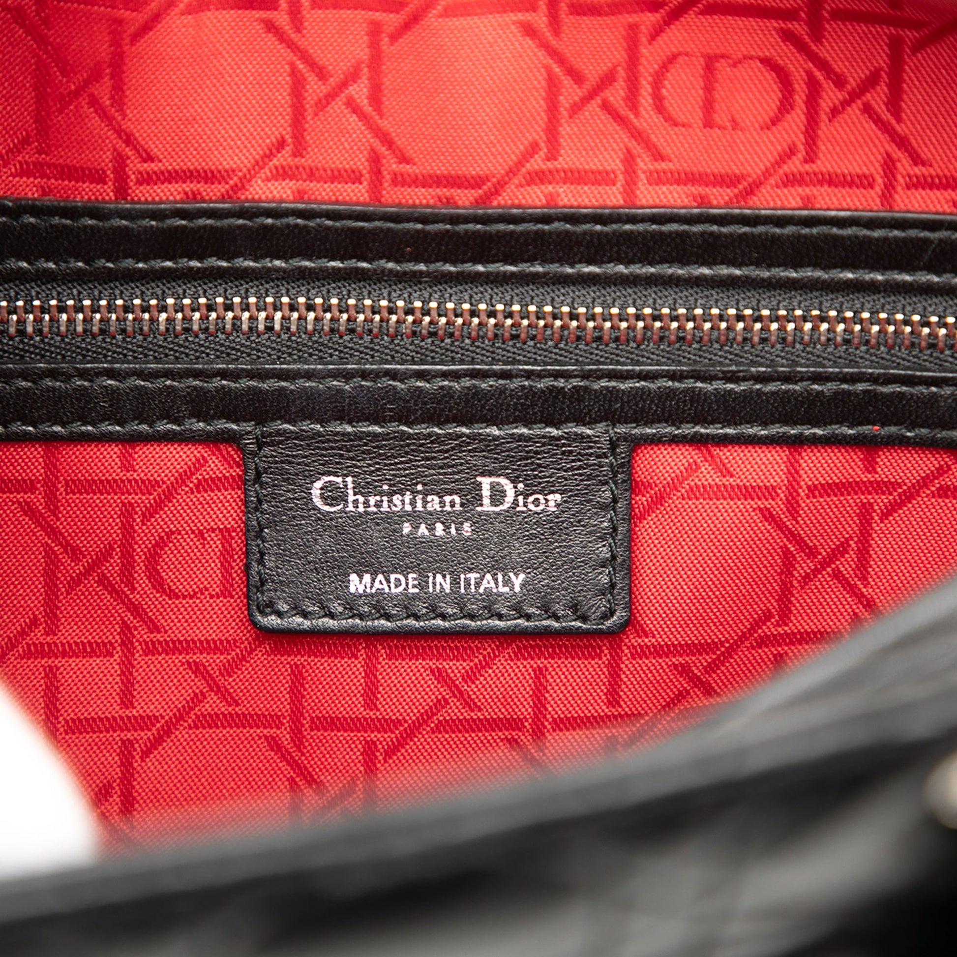 Dior Large Lambskin Cannage Lady Dior