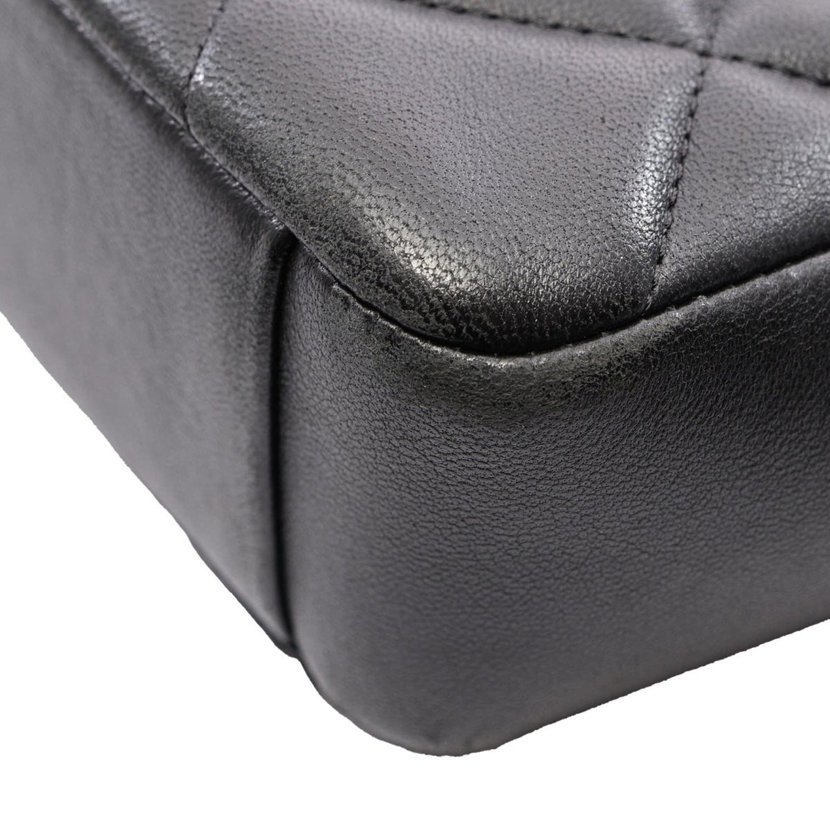Chanel CC Quilted Lambskin Diamond Full Flap