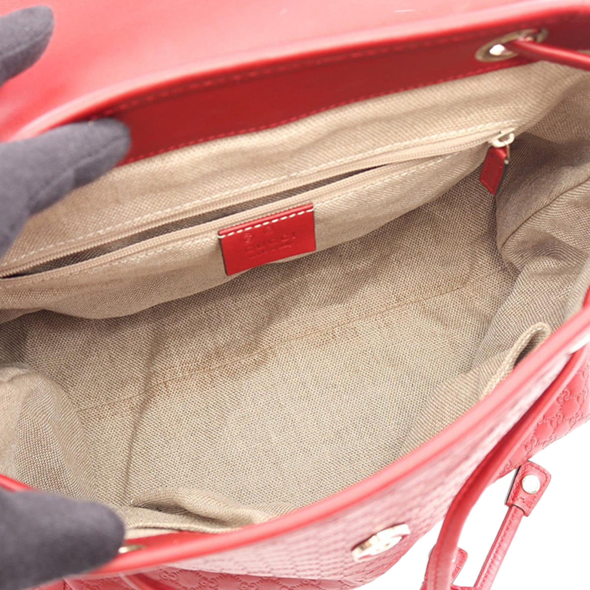 Gucci Microguccissima  Backpack — Red