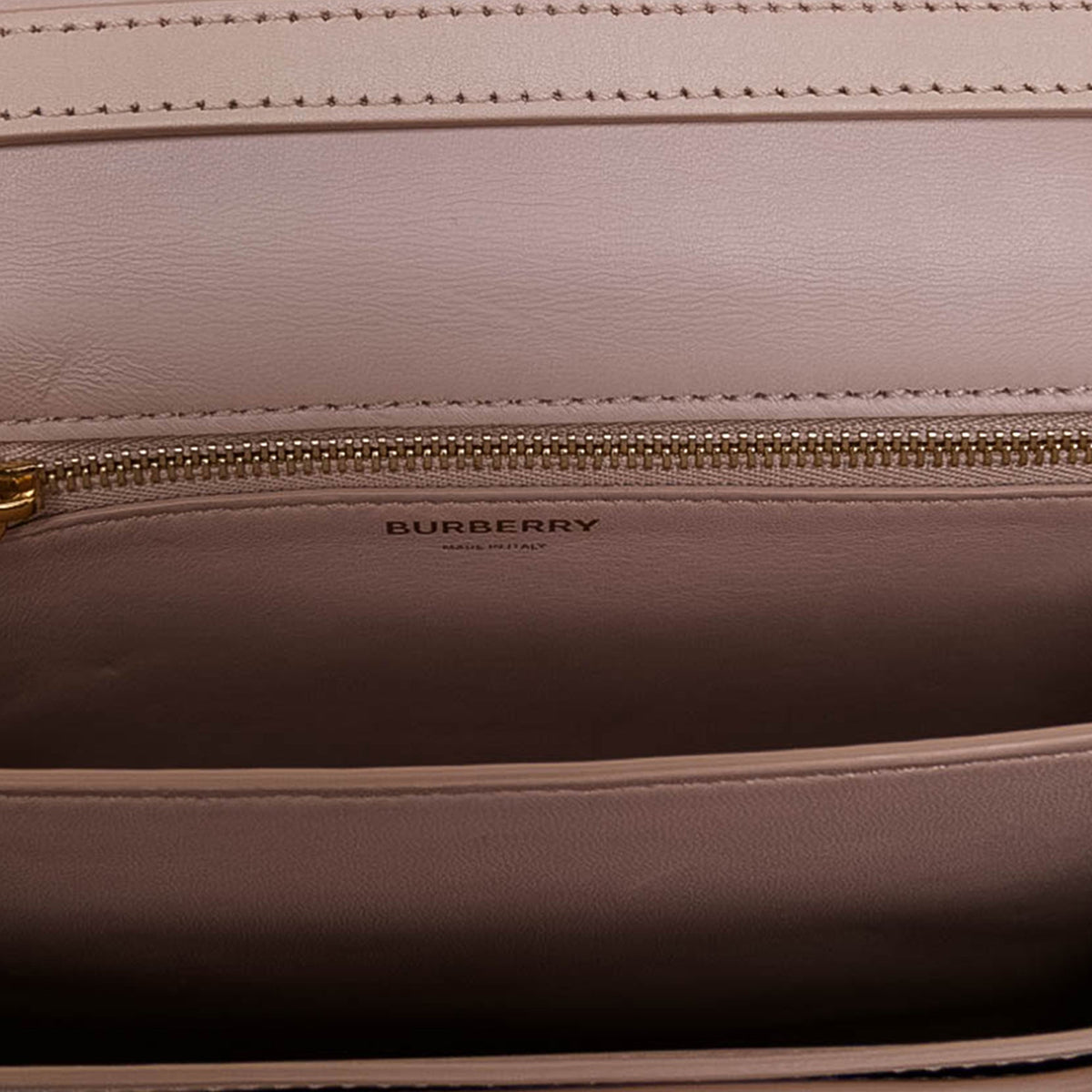 Burberry Small Smooth Calfskin TB Crossbody — Pink