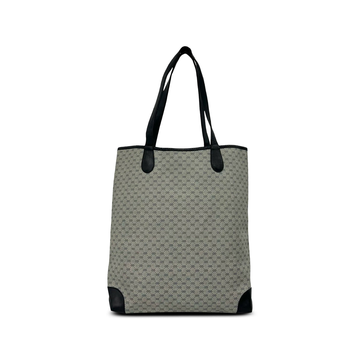 Gucci Micro GG Supreme Web Tote — Gray