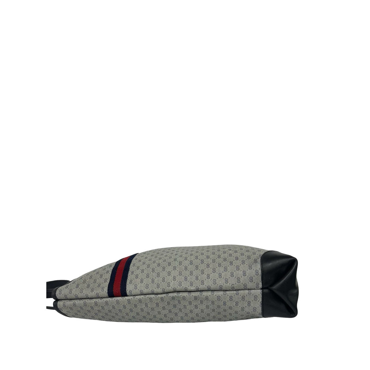 Gucci Micro GG Supreme Web Tote — Gray