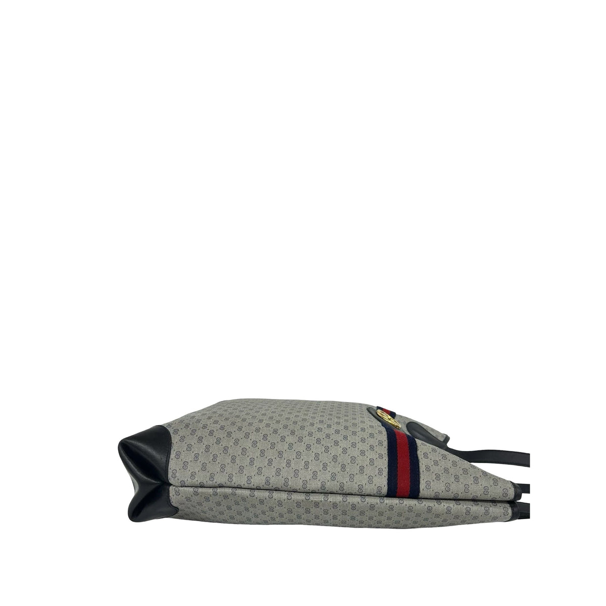 Gucci Micro GG Supreme Web Tote — Gray