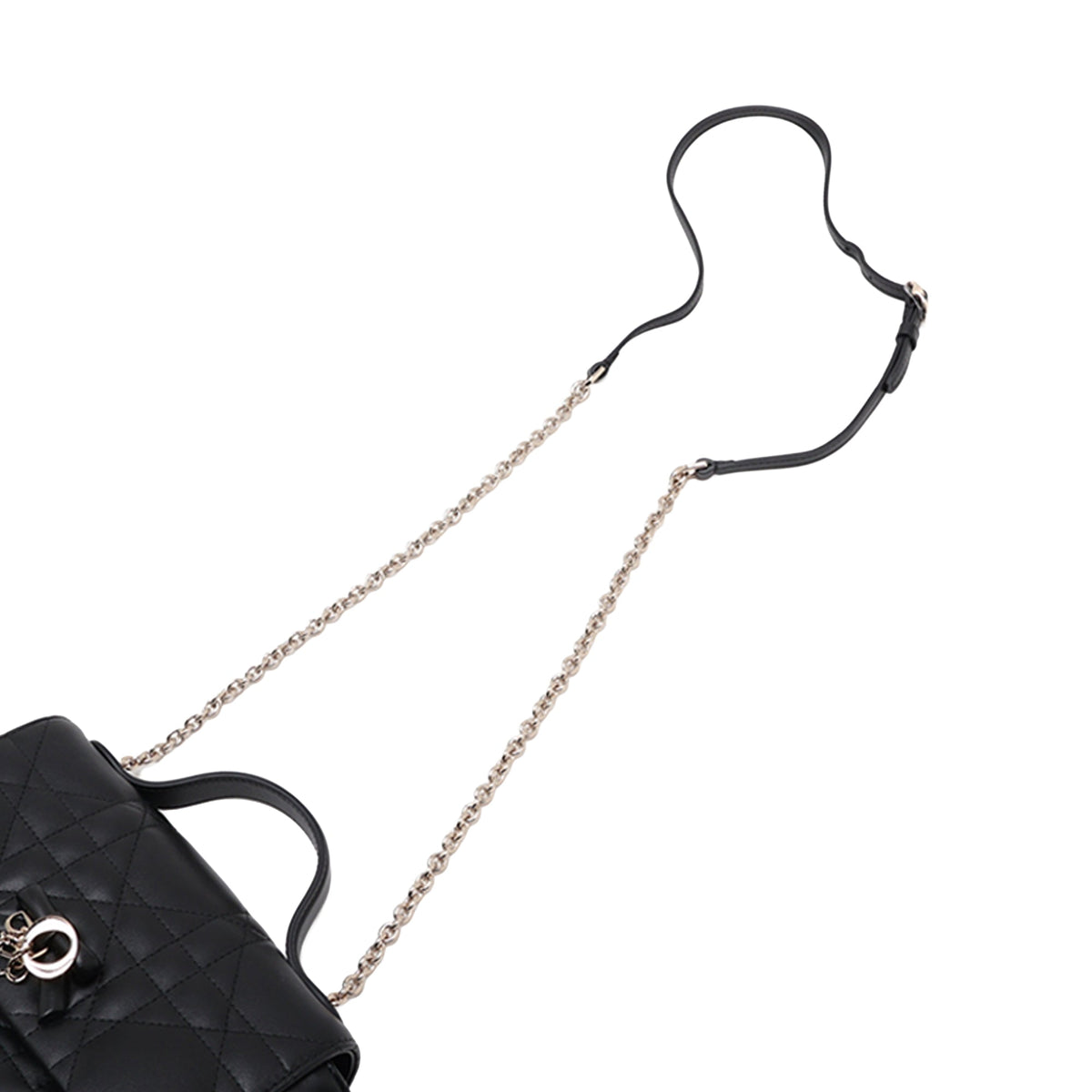 Dior Mini Lambskin Cannage My Dior Bag — Black