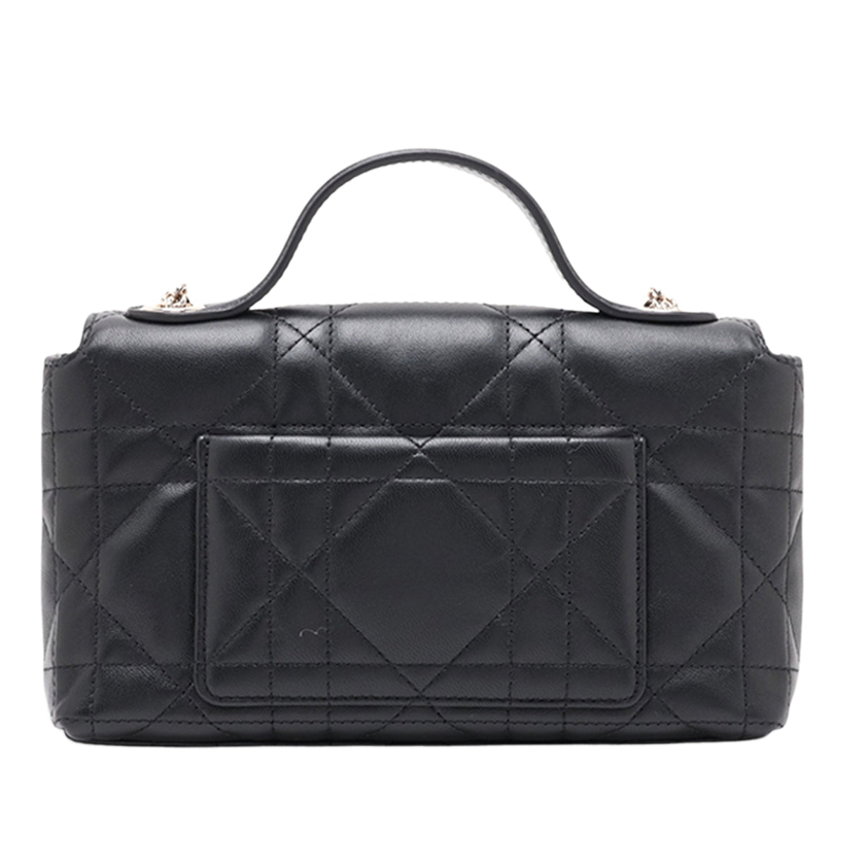 Dior Mini Lambskin Cannage My Dior Bag — Black